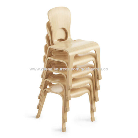 Kindergarten daycare Montessori niños sillas conjuntos muebles de madera guardería niños estudio silla