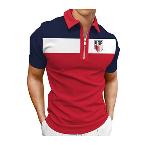 Compre 2023 Nuevo Diseno Camisas De Polo Manga Corta Equipo De Futbol Moda Zip up Polo Camisa y Camiseta Polo de China por 3.84 USD Global Sources