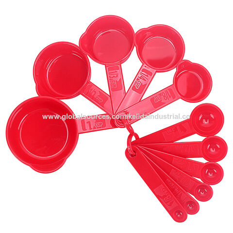 5PCS/Set Plastic Measuring Spoons Mini Size Colorful 2 Scale (1