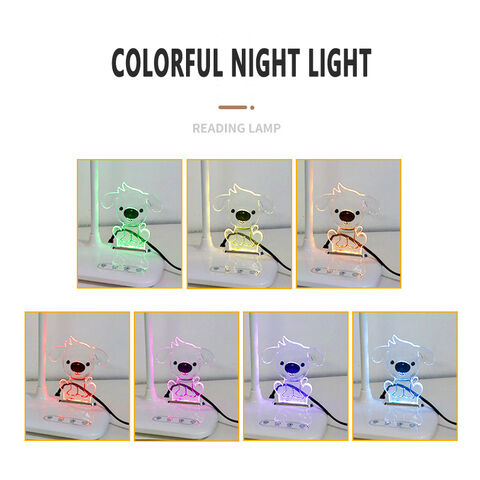 Mini veilleuse lampe Led USB 15 couleurs • Veilleuse