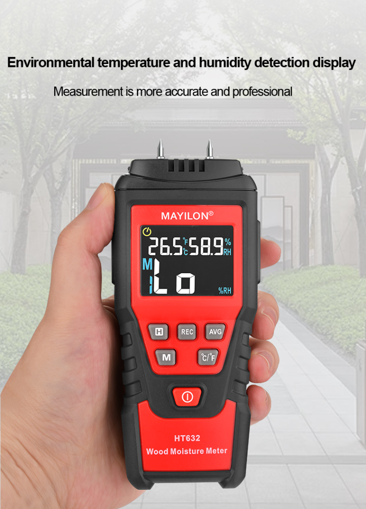 Quick Measuring Sensor Wood Moisture Analyser Environment Temperature Humidity  Tester Digital Moisture Meter - China Wood Moisture Tester, Wood Moisture  Meter