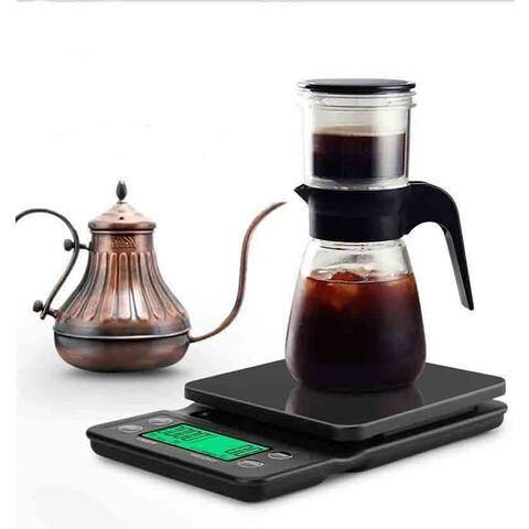 Balance de café avec minuterie Échelle expresso 3kg / 0.1g Échelle de  précision numérique Échelle de café Échelle de cuisine multifonctionnelle