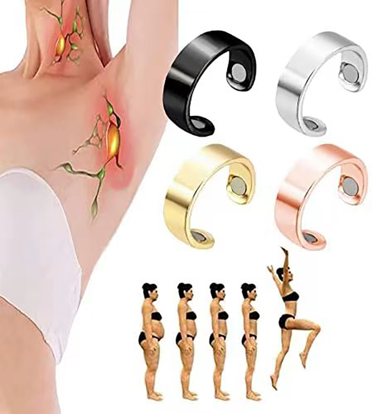 Buy Wholesale China 2022 New Magnetic Lymph Detox Ring Adjustable ...
