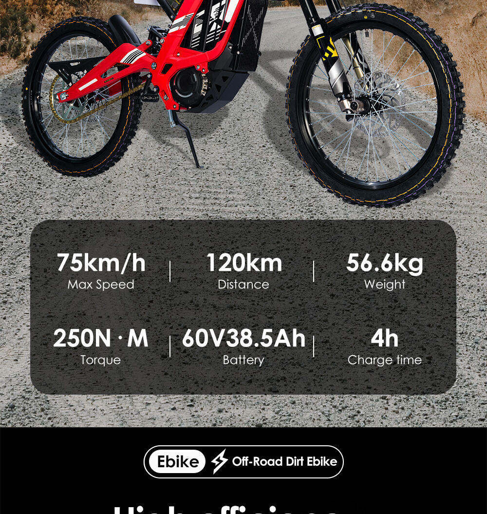 Buy Wholesale Canada 72v 60v Surron X Parts 6000w 38.5ah Surron Bike