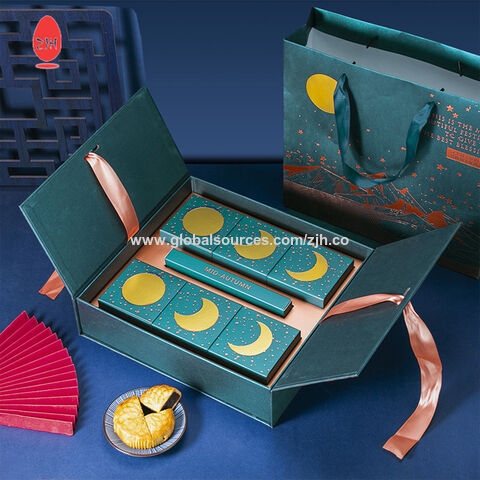 Source Luxury Moon Cake Gift Packaging Custom Mooncake Box on m.