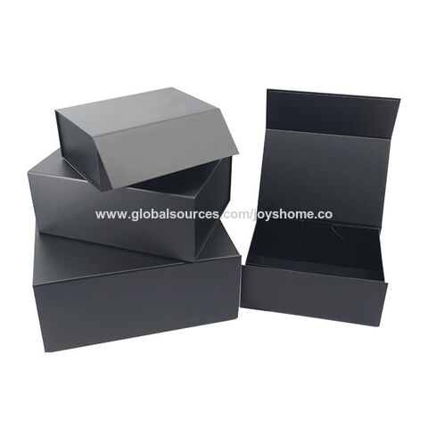 Black Clamshell Paper Box