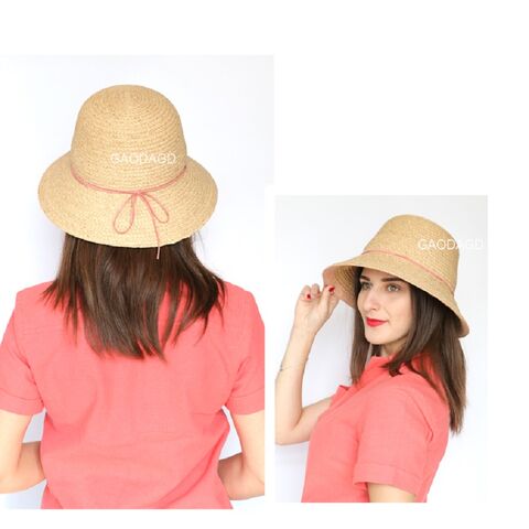 Fashion Bucket Hat Summer Straw Hats Bucket UV Protection Female Kids Hats  - China Beach Summer Straw Hat and Natural Raffia Bowknot Decoration Straw  Hat price