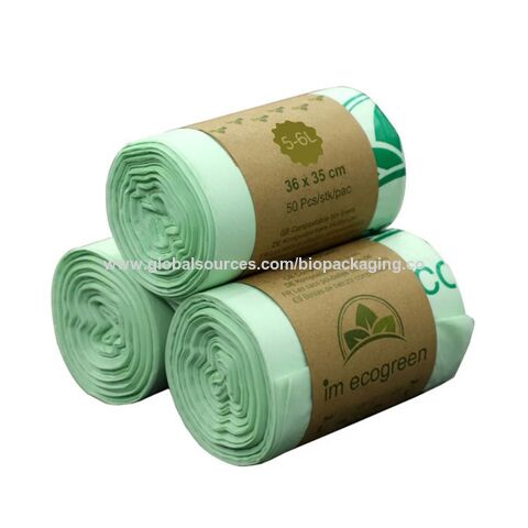 New 25/50 Kitchen Compostable Bags Degradable Garbage Bags Environmental  Protection Biodegradable Garbage Bags