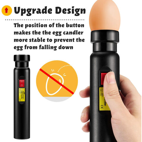 Chicken Egg Candler Poultry Hatching Egg Tester Bright LED Light