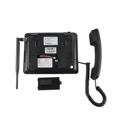 Téléphone sans fil fixe 4g Desktop Telephone Support Gsm 850 / 900 / 1800 /  1900mhz Carte SIM Téléphone sans fil avec antenne Radio Horloge