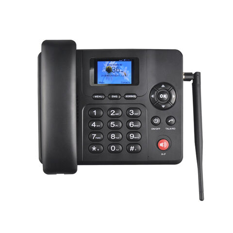 Teléfono inalámbrico fijo Teléfono de escritorio 4G Soporte GSM
