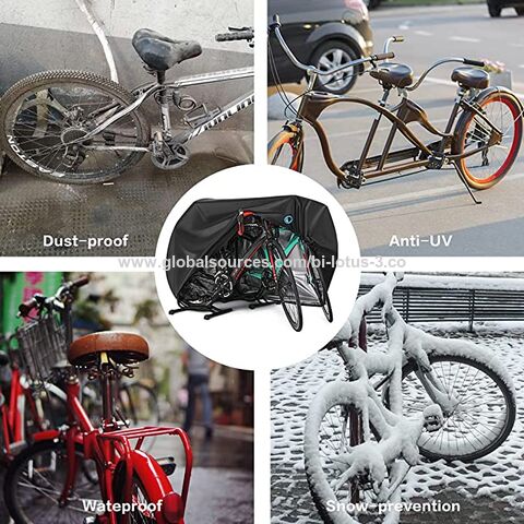 Housse de vélo pour 2 vélos - Tissu Oxford 210D - Imperméable - Anti  Poussière et