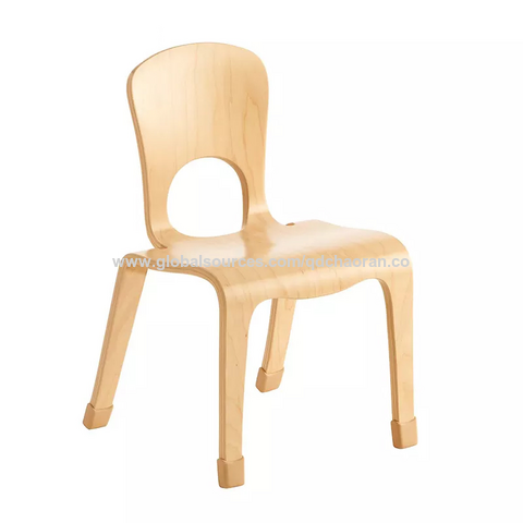 Kindergarten daycare Montessori niños sillas conjuntos muebles de madera guardería niños estudio silla