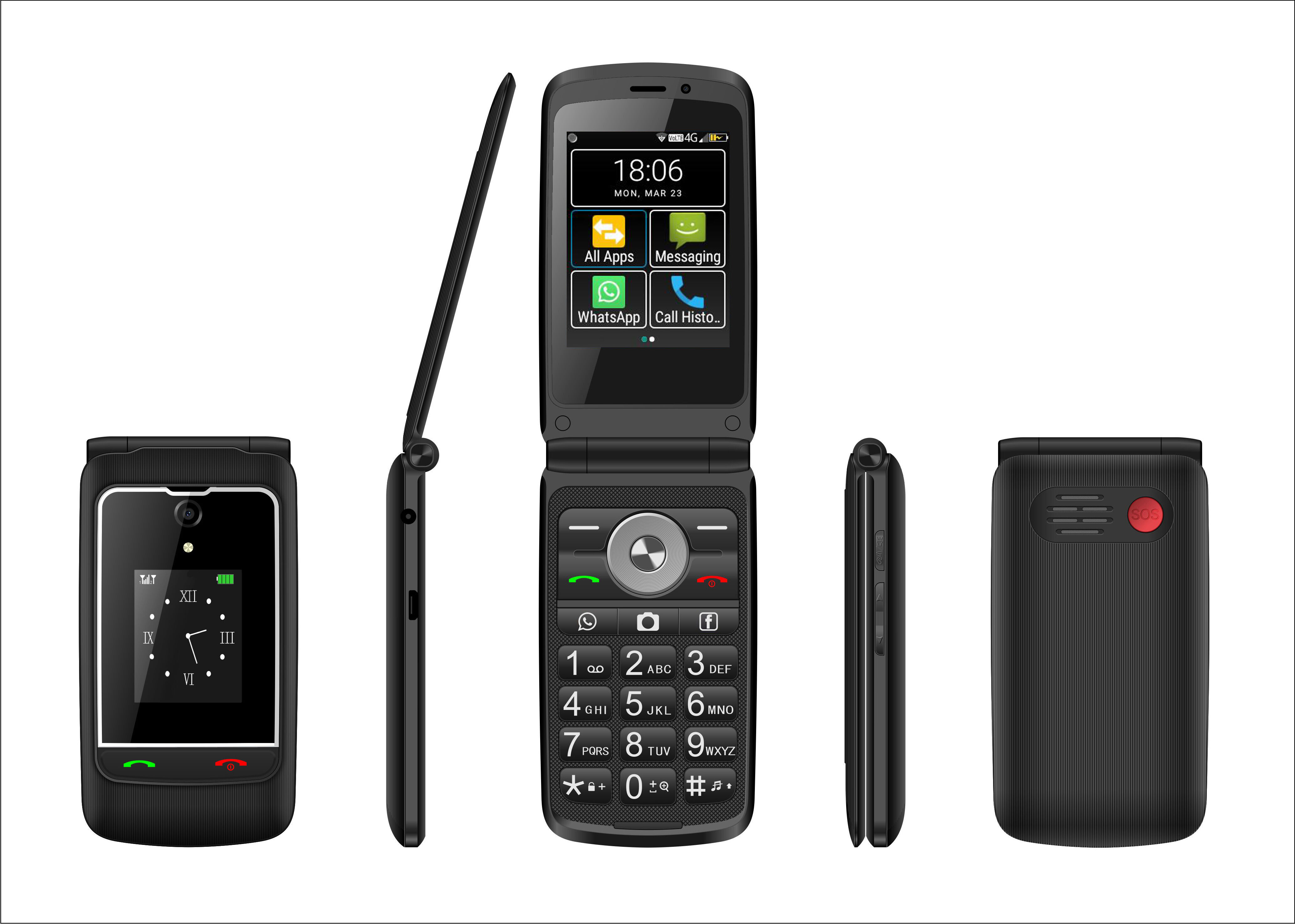 Buy China Wholesale 4g Android Mobile Phone With Keypad Touch Screen ...