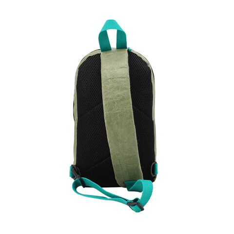 Custom Wholesale paper cross body bag unisex shoulder compact sling bag sport chest bag