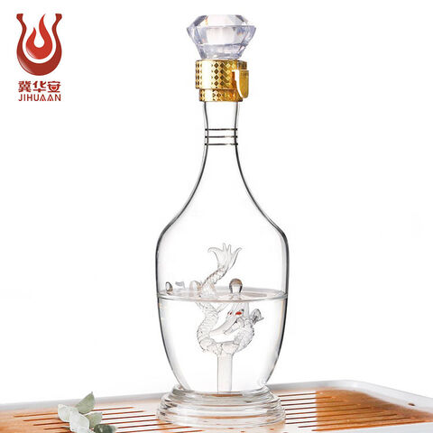 Glassware Factory Direct Exporting Premium Glass Whisky Decanter with Lid -  China Glass Wine Bottle and Glass Whisky Bottle price