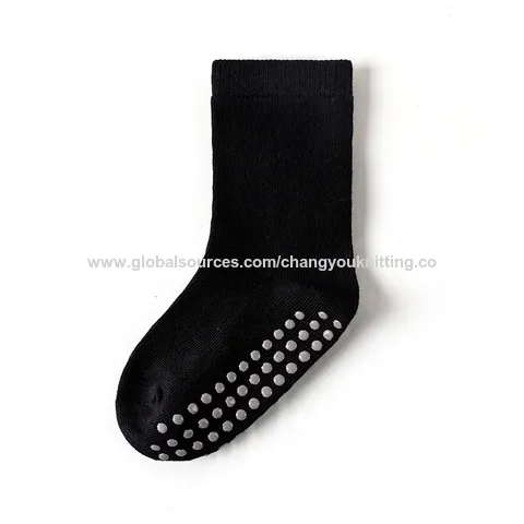 Kinder Winter Socken mit niedlichem Anime-Design, Anti-Rutsch Sohle, aus gekämmter Bio-Baumwollmischung, gestrickte Crew-Socken mit individuellem Anti-Rutsch-Grip