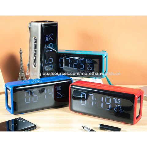 Reloj Despertador Con Altavoz Bluetooth Inalámbrico Digital