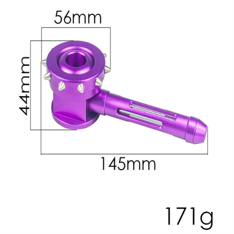 Tuyau de fumée en alliage aluminium multicolore métal portable le