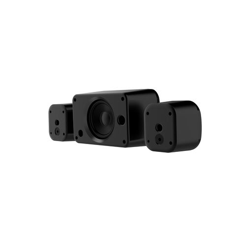 Enceintes Gaming 2.1 pour PC, Enceintes Stéréo avec 6 Modes LED Colorés, Enceintes d'Ordinateur