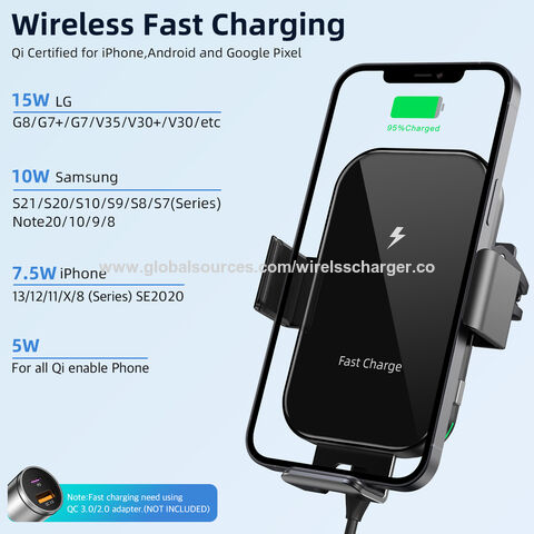 Buy Wholesale China Wireless Car Charger Mount Aluminum Alloy Double Coils  Auto Clamping Wireless Charger For Samsung Galaxy Z Fold/z Flip Nc6-2-a &  Wireless Car Charger at USD 9