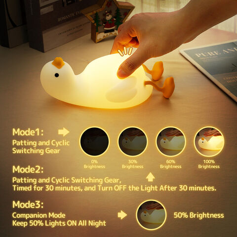 Lámpara de Aguacate Led Silicona con Sensor Inteligente Recargable Usb