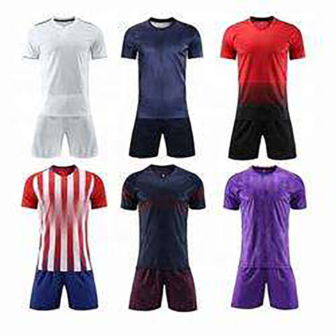 Wholesale Custom 100 Polyester Cheap Childrens Soccer Jerseys Breathable  Football Jersey Sets Soccer Uniform Set For K size XS Color Blue