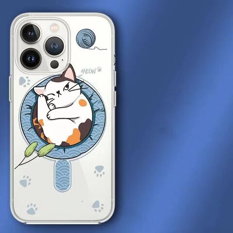 Para iPhone 15 Pro Max Caja del teléfono con pintura al óleo animal de la  serie