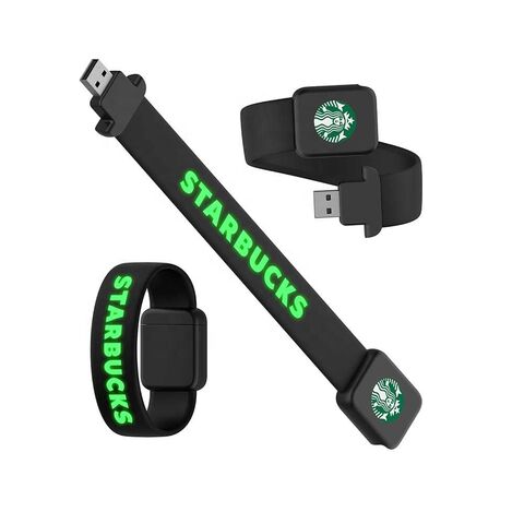 Pulseira Pen Drive 64GB USB 32GB 16GB 8GB Slap Bracelete Flash Drive 3.0 Memory Stick Disco de Silicone Portátil