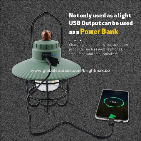 Retro Portable Camping Lantern Outdoor Rechargeable Vintage Camp