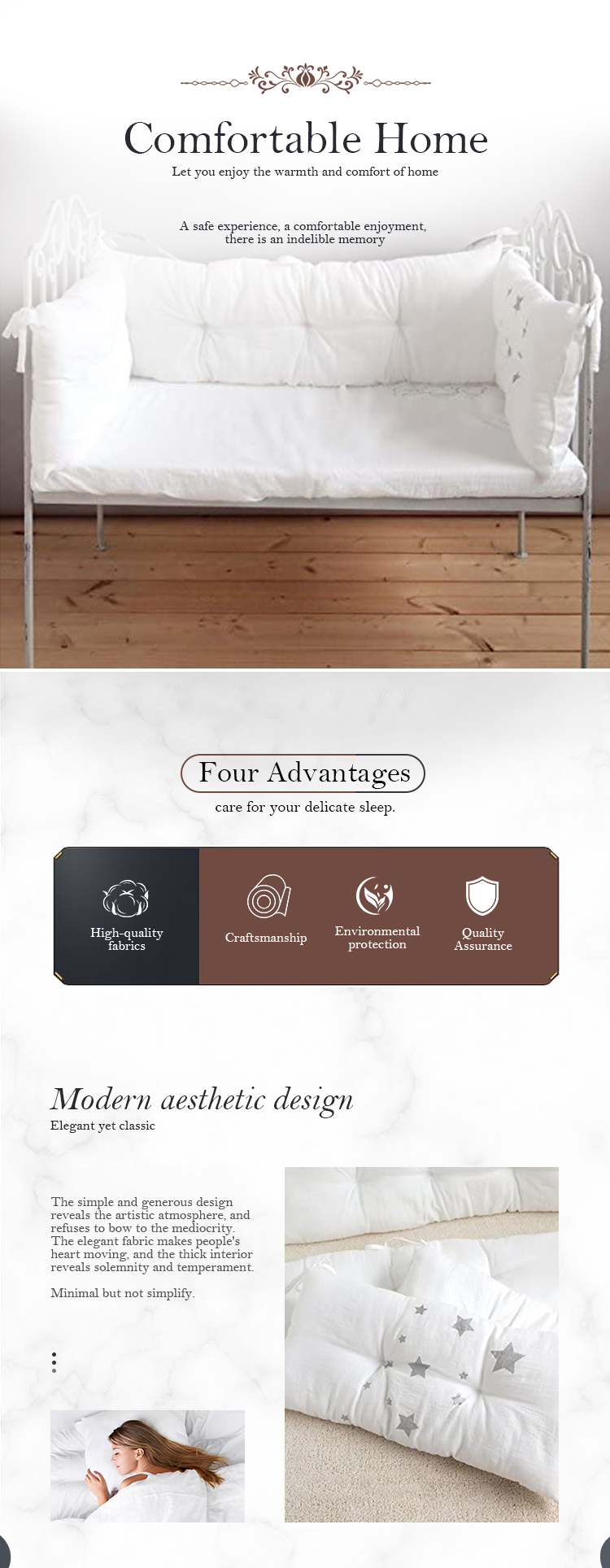 New Original Customized Cot Bumper Set Bedding Baby Crib Bumper 140x70