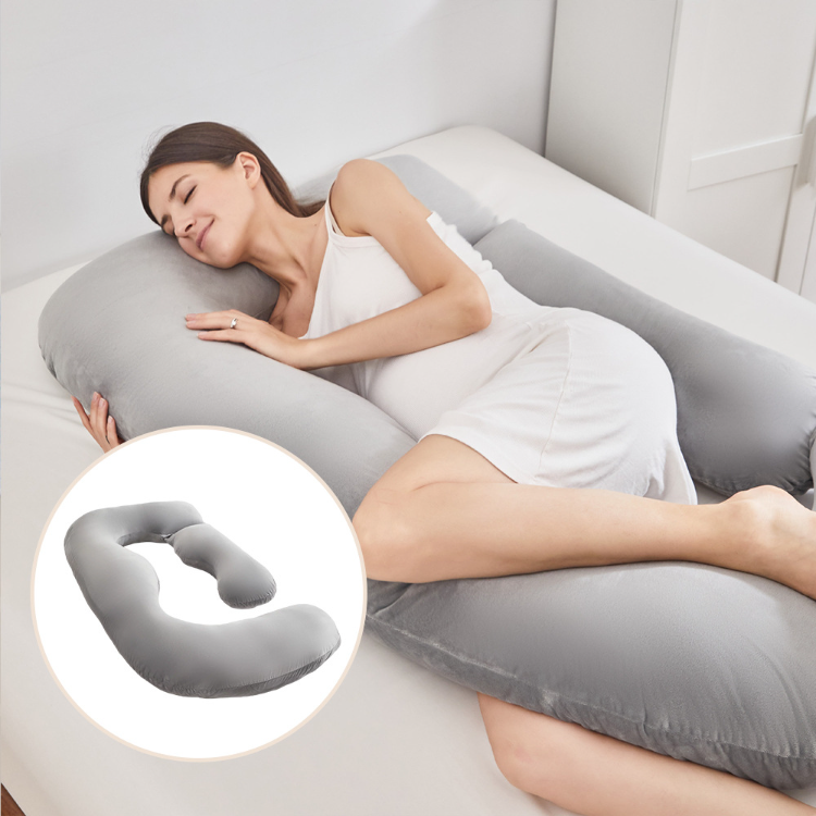 Organic Pregnancy Pillow, Body Pillow, Maternity Pillow, Breastfeeding  Pillow, Full Body Support Pillow, U Shaped Pillow, Nursing Pillow 