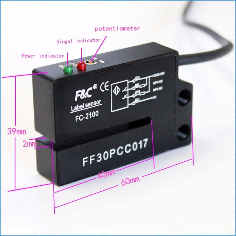 Optical Label Sensor Buy Wholesale China Fc-2100 2mm Slot Optical Label Sensor For Package ...