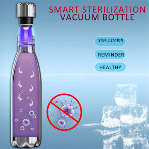 Bulk Custom Private Label UV Sterilization Reminder Smart Water Bottle