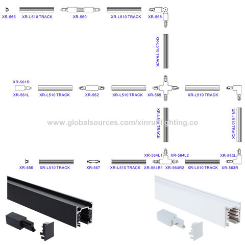 4 Wire Track Rail Led Light, Rail System Led 3 Phases