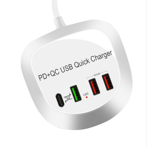 Acheter Chargeur USB sans fil X9 à 8 ports, Charge rapide PD + QC3.0 +  Station de Charge avec affichage LED pour téléphone/ordinateur portable/tablette,  prise ue