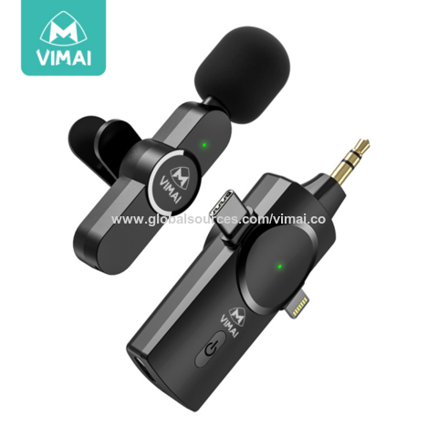 AP004 Microphone Lavalier sans fil pour Android - Mini microphone Lavalier  sans fil USB C pour l'enregistrement, les vidéos , la diffusion en