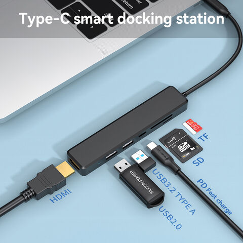 Achetez Station D'amarrage USB2.0 USB2.0 à 4 USB2.0 Hub Multi-Port USB  Adapter Hub Pour PC, Ordinateurs Portables de Chine