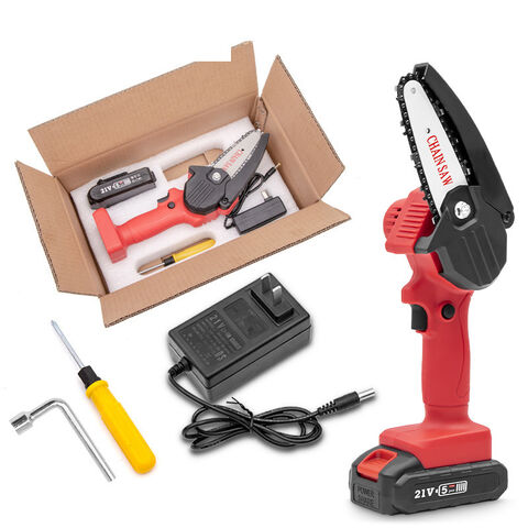 Mini Chainsaw 4-Inch Cordless Electric Portable with Brushless