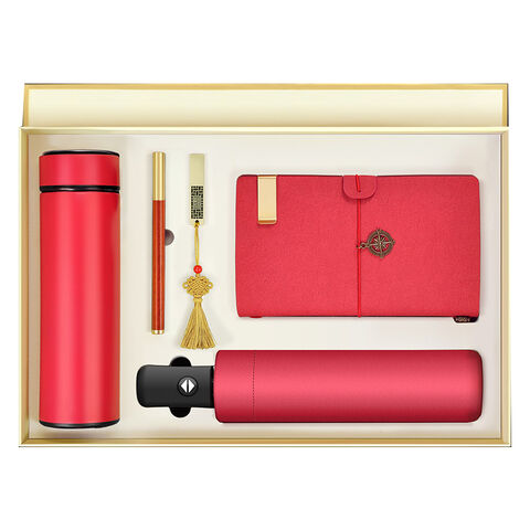Conjunto de Presente Corporativo Personalizado de Luxo: Copo a Vácuo, Caderno e Caneta - Kits Executivos Promocionais para Empresas