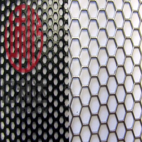 Red Mesh with Round Holes Texture Picture