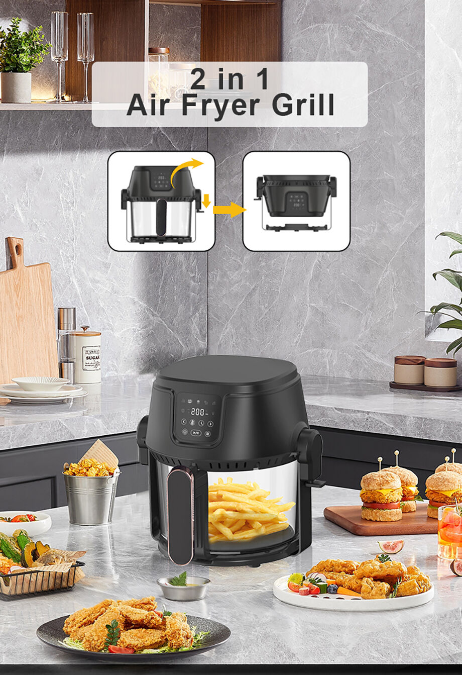 Buy Wholesale China 2 In 1 Touch Digital Control Multifunction 6