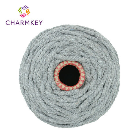 Factory Price 2mm 3mm 4mm 5mm Natural Color White Macrame Cord 100% Cotton  Twisted Rope for DIY Craft - China Solid Braid Cotton Rope and Cotton Rope  for Craft price