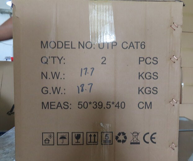 Cat6a 1000ft Cable White Solid Bare Copper 23awg 4 Pair Bulk Ethernet ...