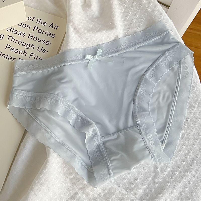 Women Underwear Briefs Pantie Lace knicker High Elastic Embroidery Yarn Underpants  Panties 
