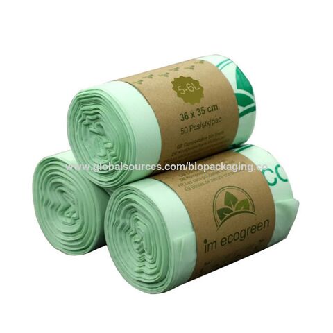 Compre Bolsas De Basura De Cordón De 13 Galones Duraderas Personalizadas y  Bolsa De Plástico de China por 0.1 USD