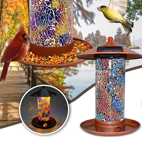 Solar Lantern Bird Feeder | Mosaic Solar Bird high quality Feeder | Solar Lantern | Led solar light