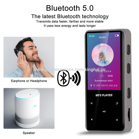 Heißer Verkauf Sport Wireless Clip MP3 Musik Player Bluetooth 32GB MP4 Video Player mit 2,4 Zoll TFT Farbdisplay