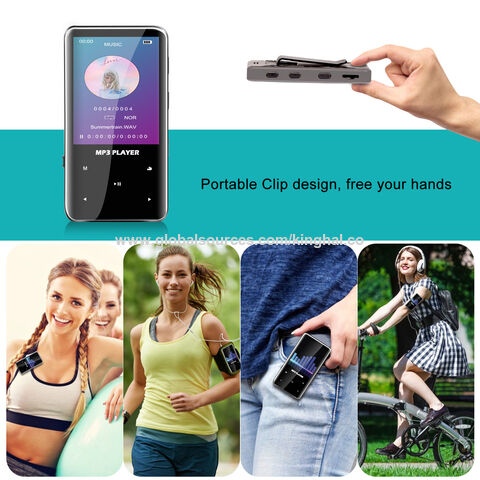 Heißer Verkauf Sport Wireless Clip MP3 Musik Player Bluetooth 32GB MP4 Video Player mit 2,4 Zoll TFT Farbdisplay