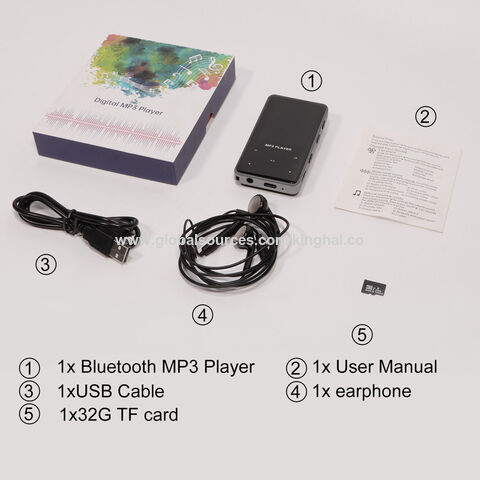 Heißer Verkauf Sport Wireless Clip MP3 Musik Player Bluetooth 32GB MP4 Video Player mit 2,4 Zoll TFT Farbdisplay